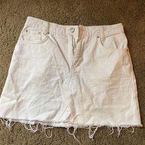 Urban Outfitters BDG White Jean Skirt
